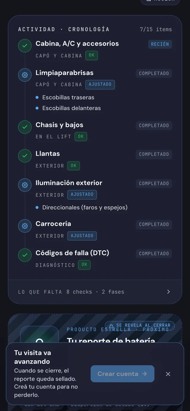 Seguimiento de mantenimiento
